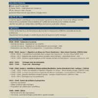 ATELIER SCIENTIFIQUE INTERNATIONAL SUR LES MIGRATIONS EN AFRIQUE